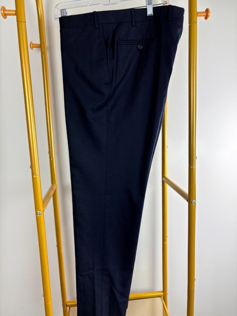 RECENT! Canali Su Misura Mens Navy Dress Pants 38 Waist